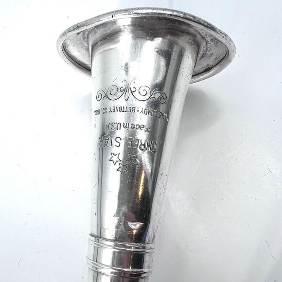 Antique Circa 1940s Cundy-Bettoney Three Star Metal Clarinet With Case - Picture 6 of 16